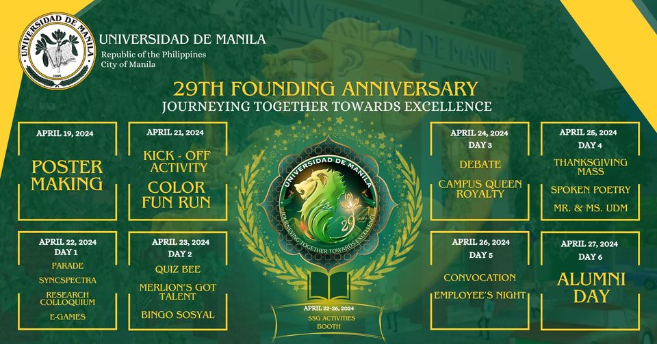 UDM 29TH FOUNDING ANNIVERSARY