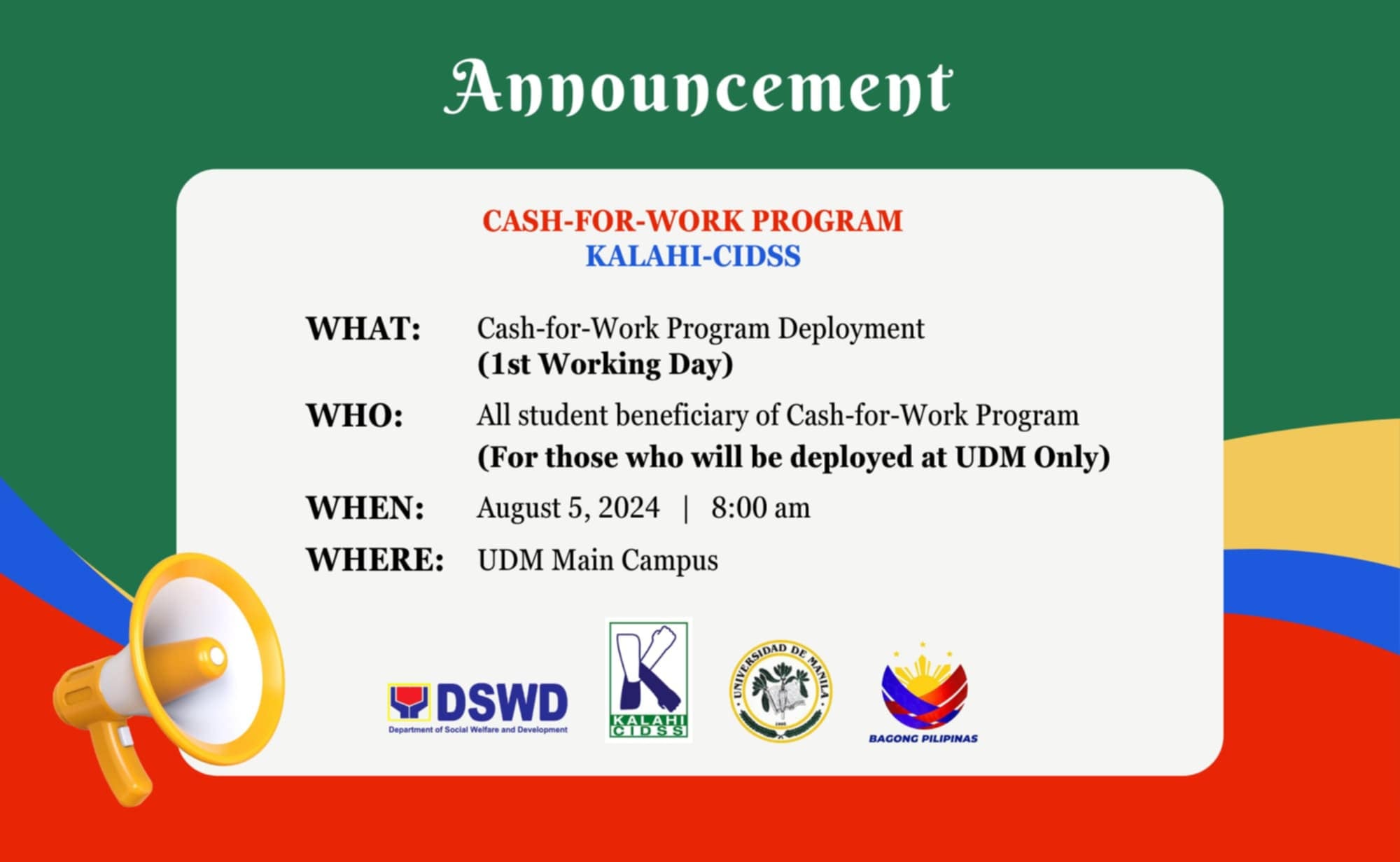 DSWD Kalahi-CIDSS Cash-for-Work Program!!!